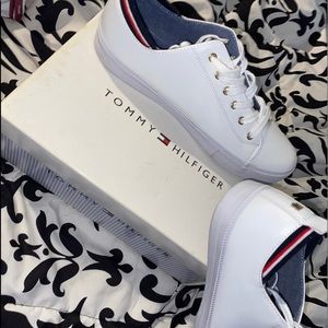 Tommy Hilfiger low top slip ons, NEVER WORN!!